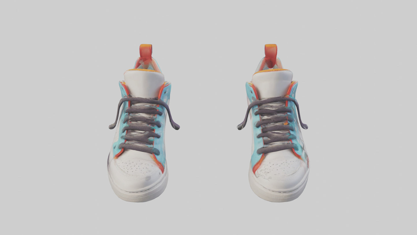 Cartoon Sneakers model 3D model