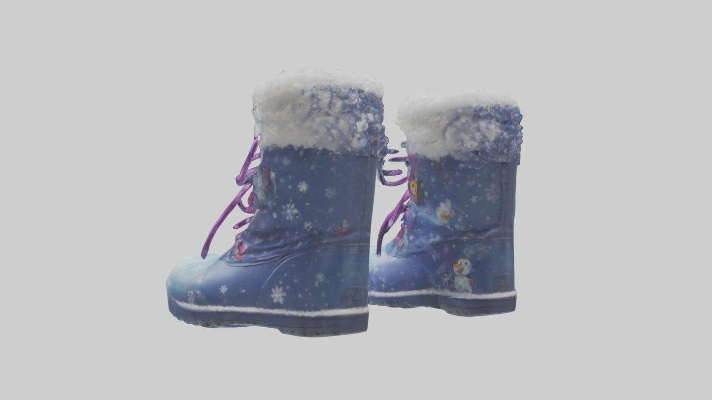 Cartoon Snow Boots model 3D model