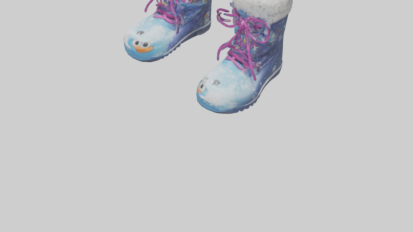 Cartoon Snow Boots model 3D model