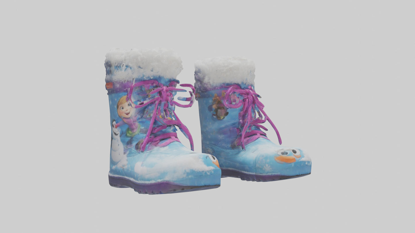 Cartoon Snow Boots model 3D model