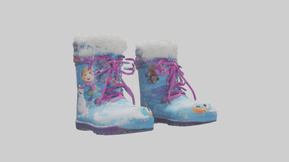 Cartoon Snow Boots model 3D model