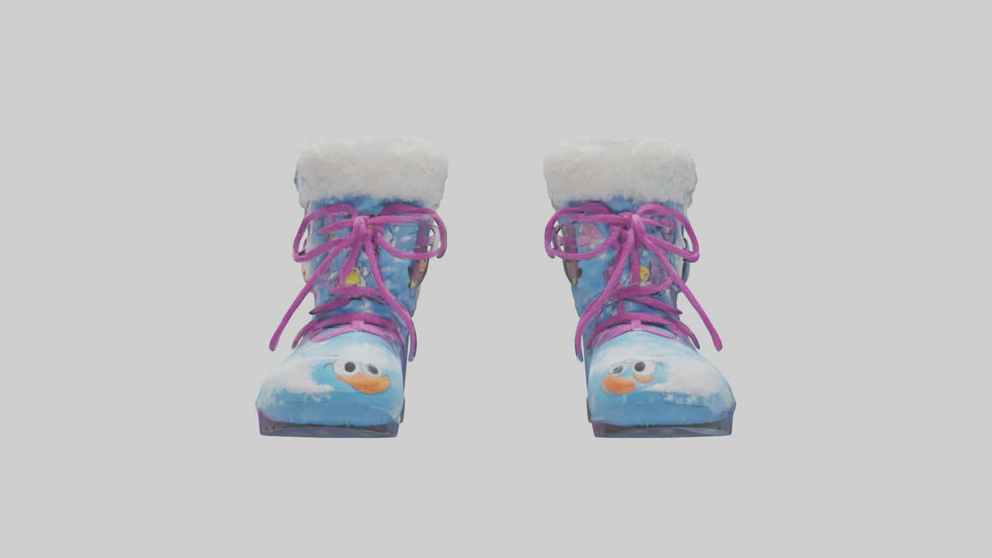 Cartoon Snow Boots model 3D model