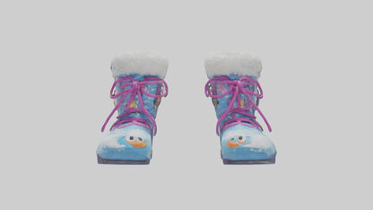 Cartoon Snow Boots model 3D model