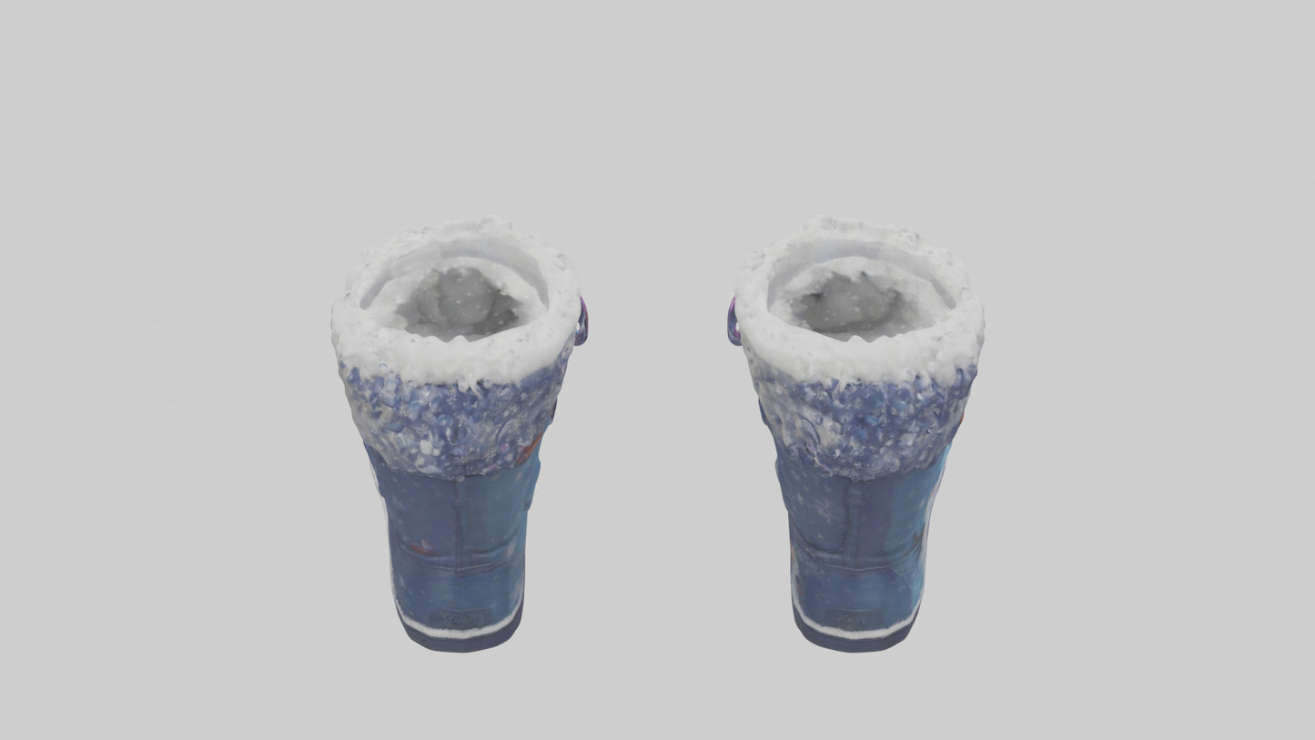 Cartoon Snow Boots model 3D model