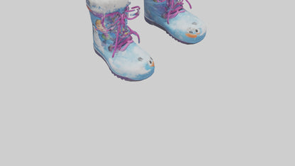 Cartoon Snow Boots model 3D model