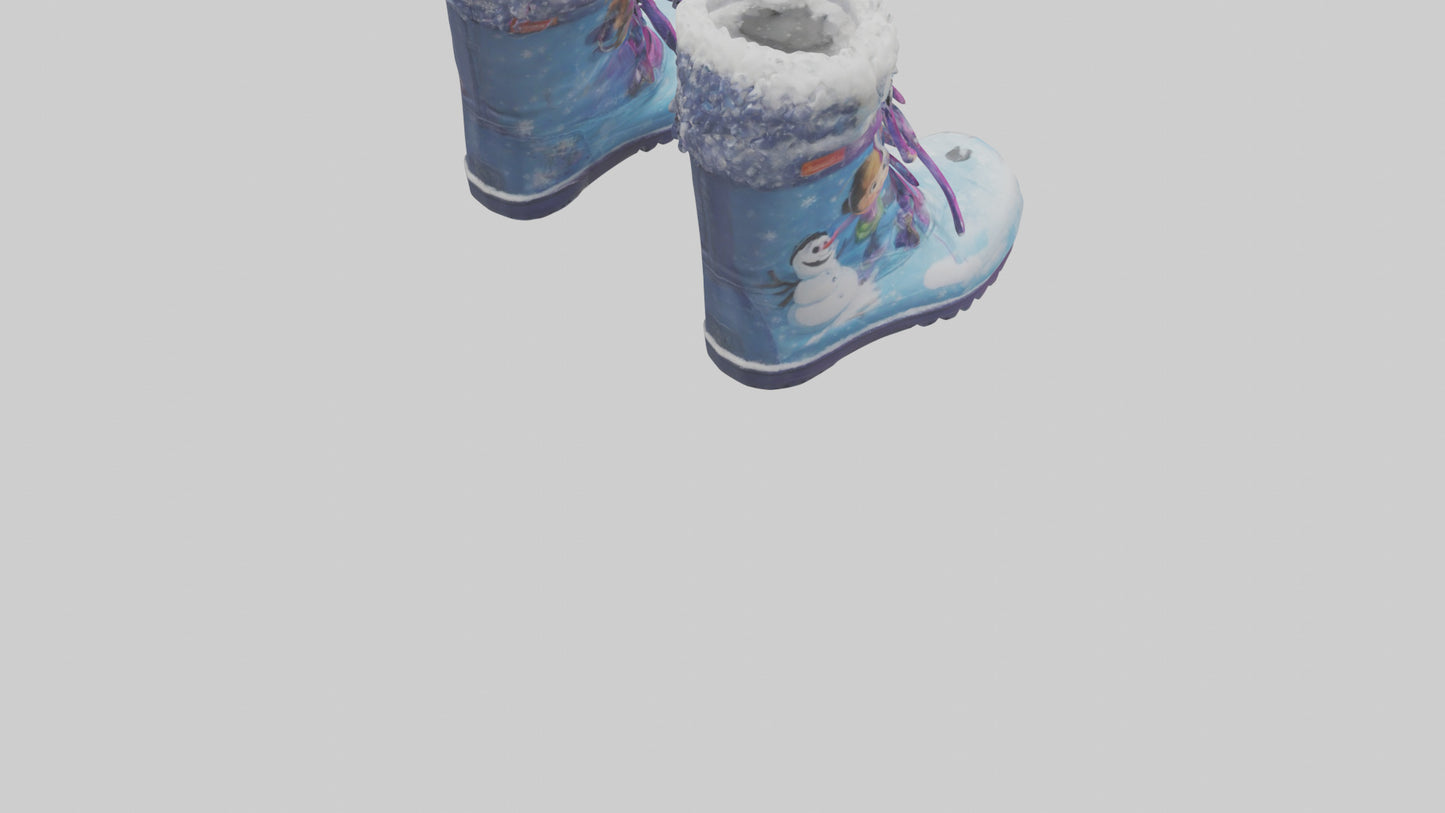 Cartoon Snow Boots model 3D model