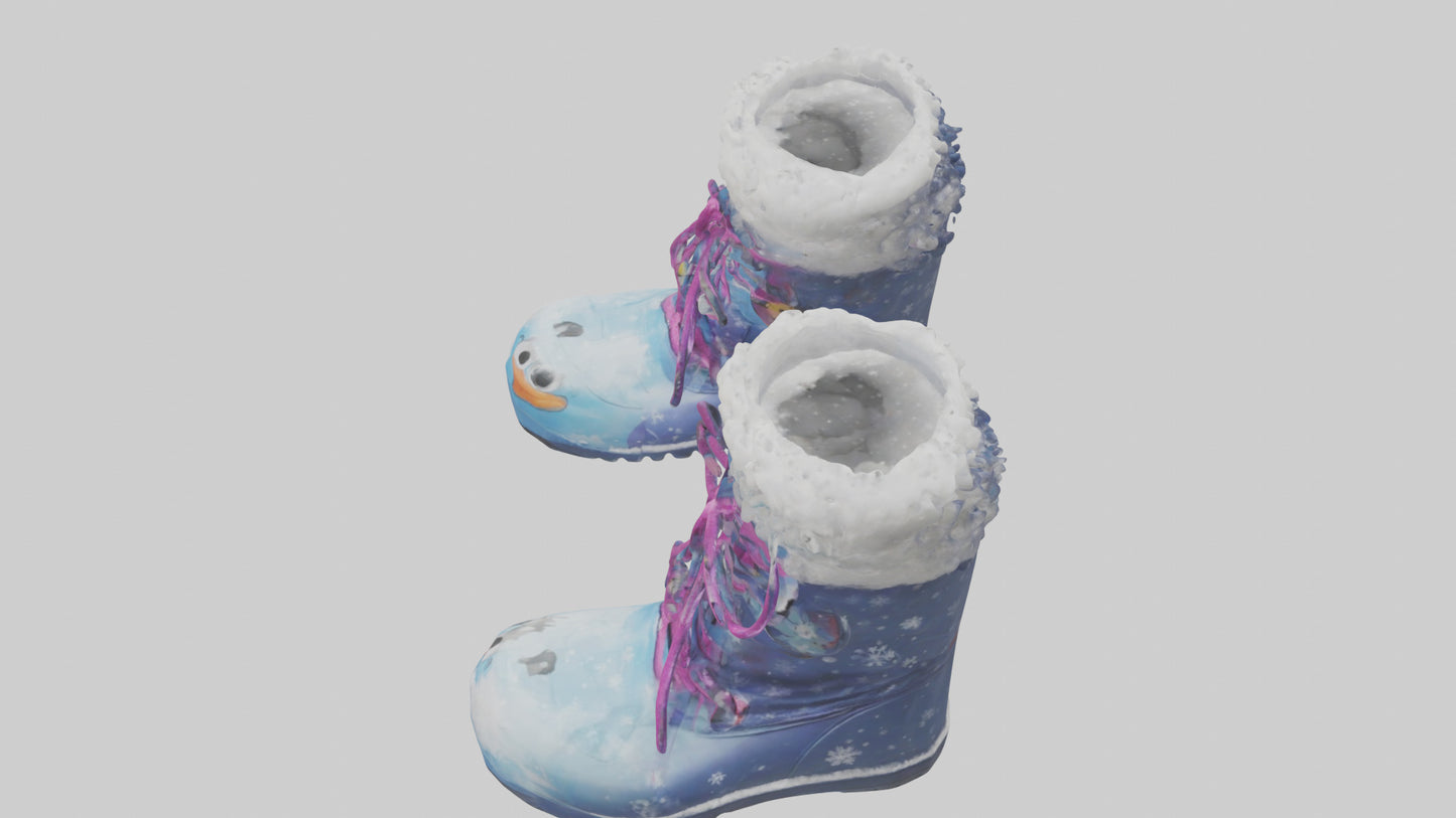 Cartoon Snow Boots model 3D model