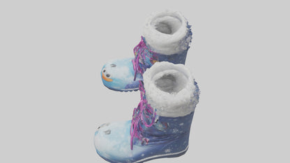 Cartoon Snow Boots model 3D model