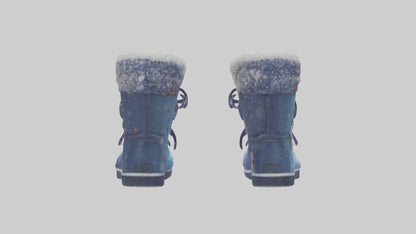 Cartoon Snow Boots model 3D model