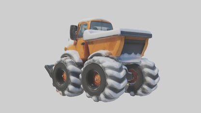 Cartoon Snow Plow model 3D model