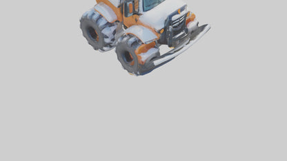 Cartoon Snow Plow model 3D model