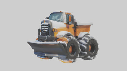 Cartoon Snow Plow model 3D model