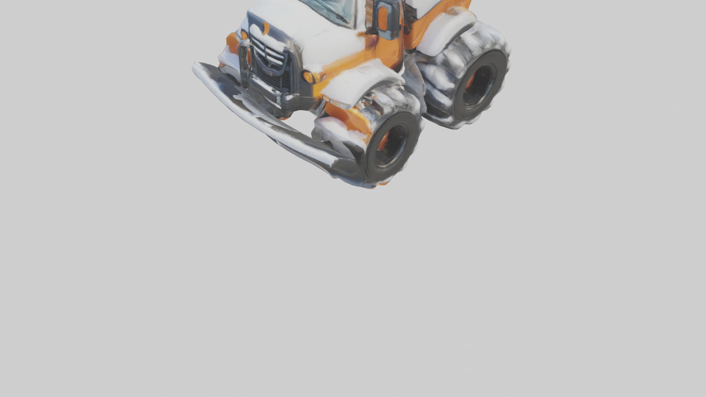 Cartoon Snow Plow model 3D model