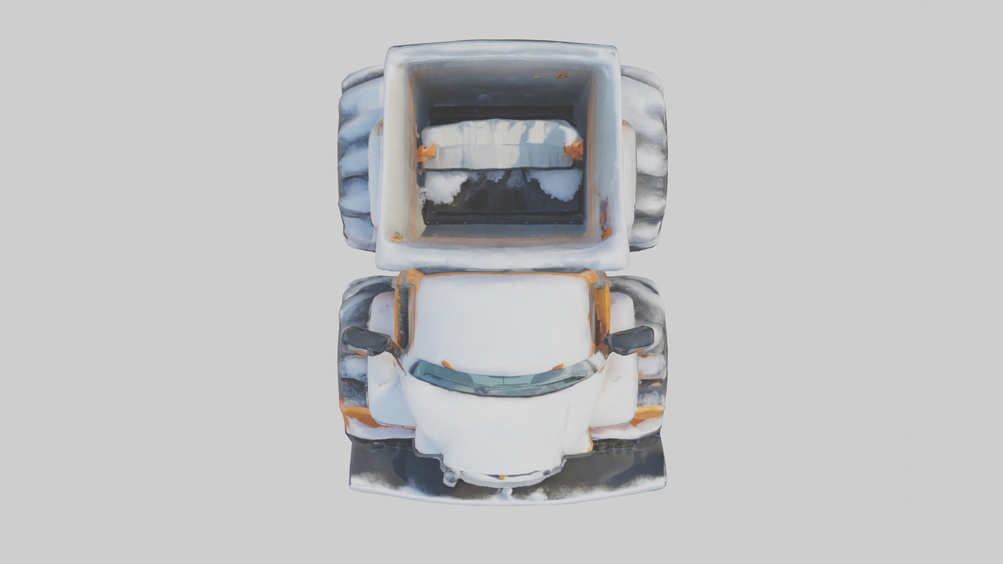 Cartoon Snow Plow model 3D model