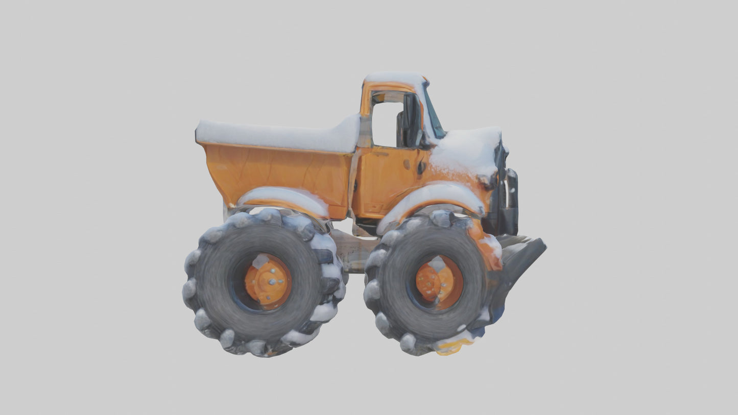 Cartoon Snow Plow model 3D model