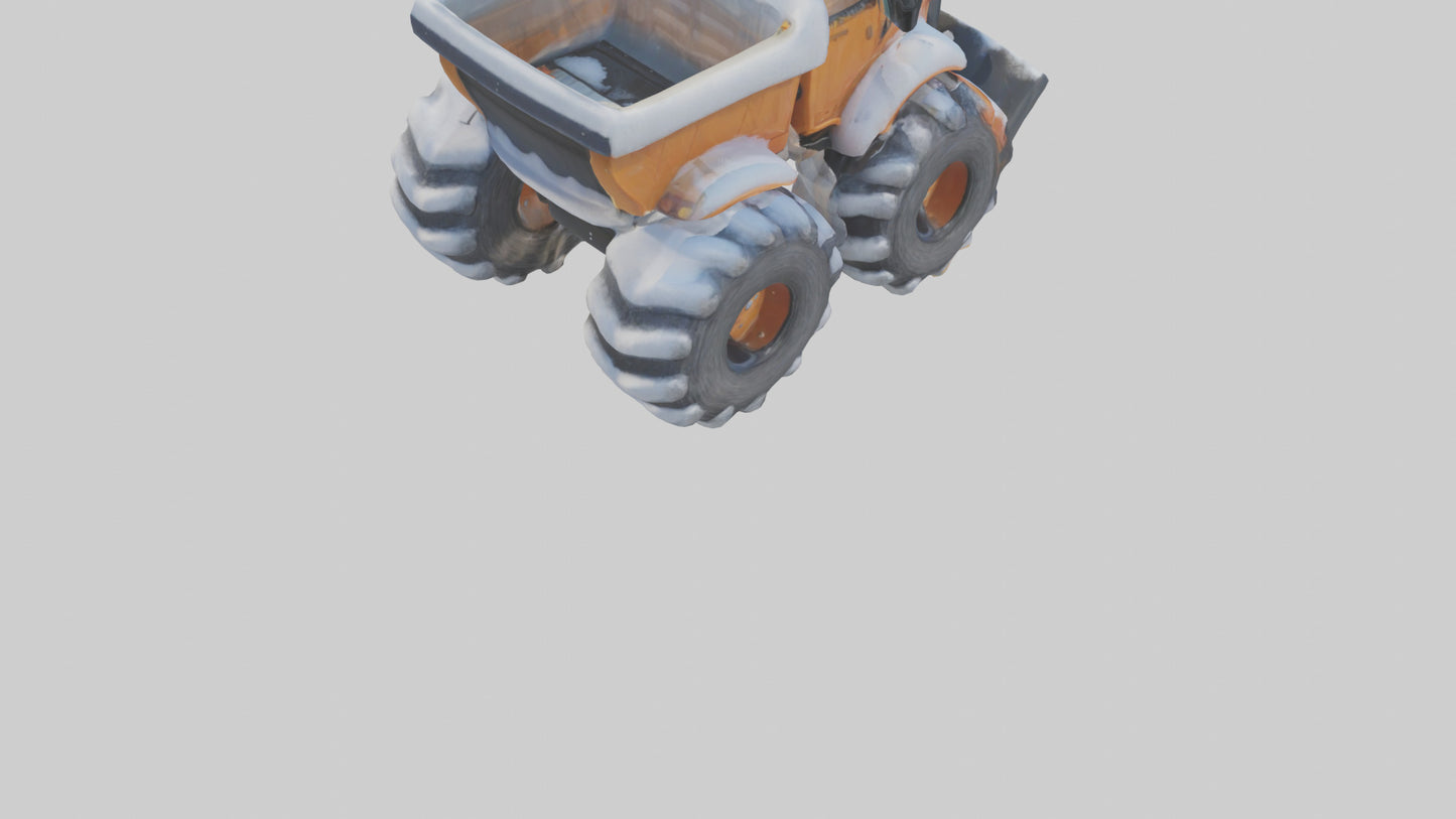 Cartoon Snow Plow model 3D model