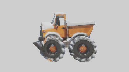 Cartoon Snow Plow model 3D model