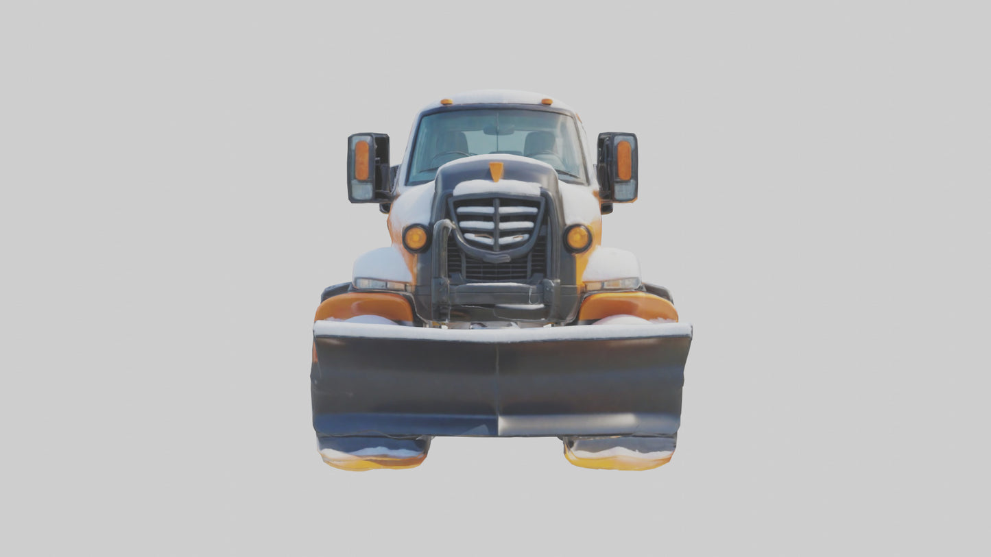 Cartoon Snow Plow model 3D model