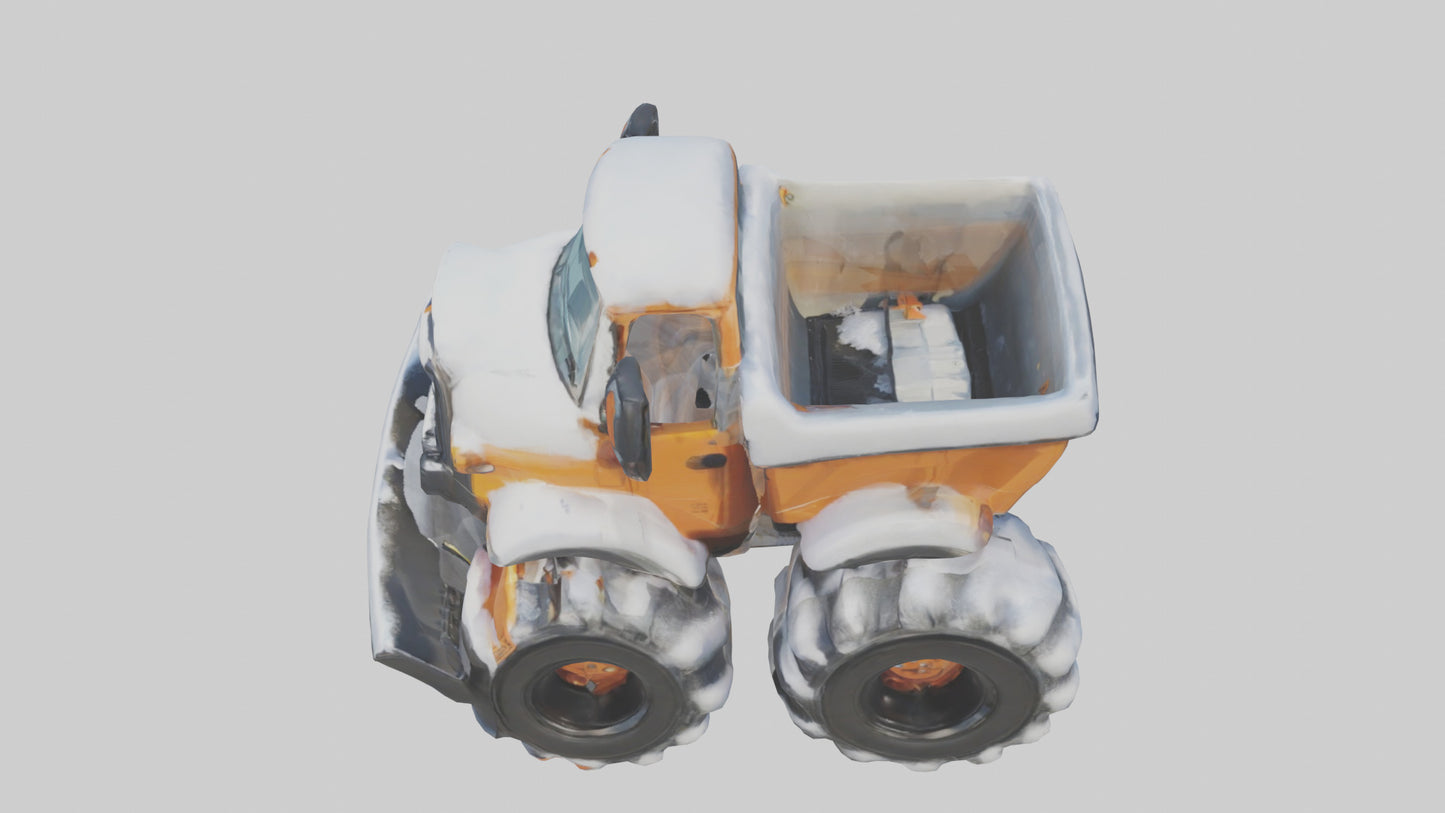 Cartoon Snow Plow model 3D model