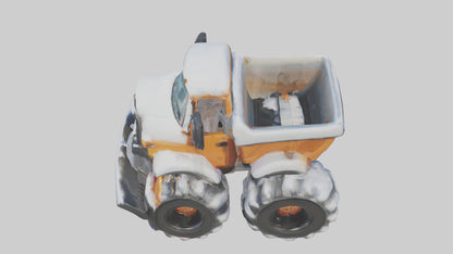 Cartoon Snow Plow model 3D model