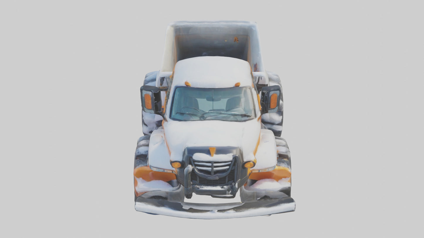Cartoon Snow Plow model 3D model
