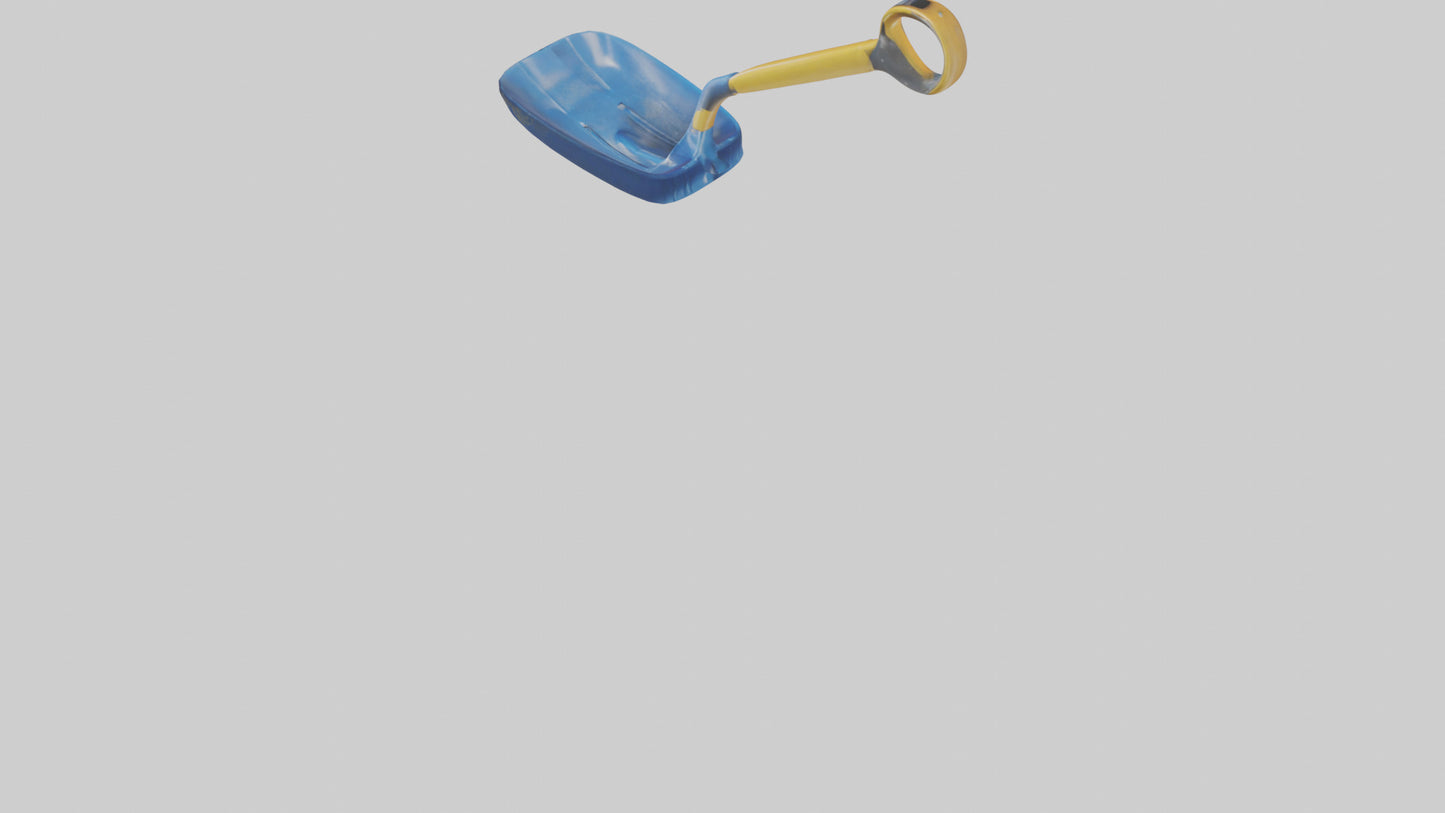 Cartoon Snow Shovel model 3D model