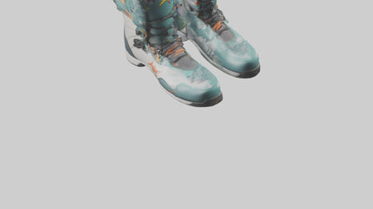 Cartoon Snowboard Boots model 3D model