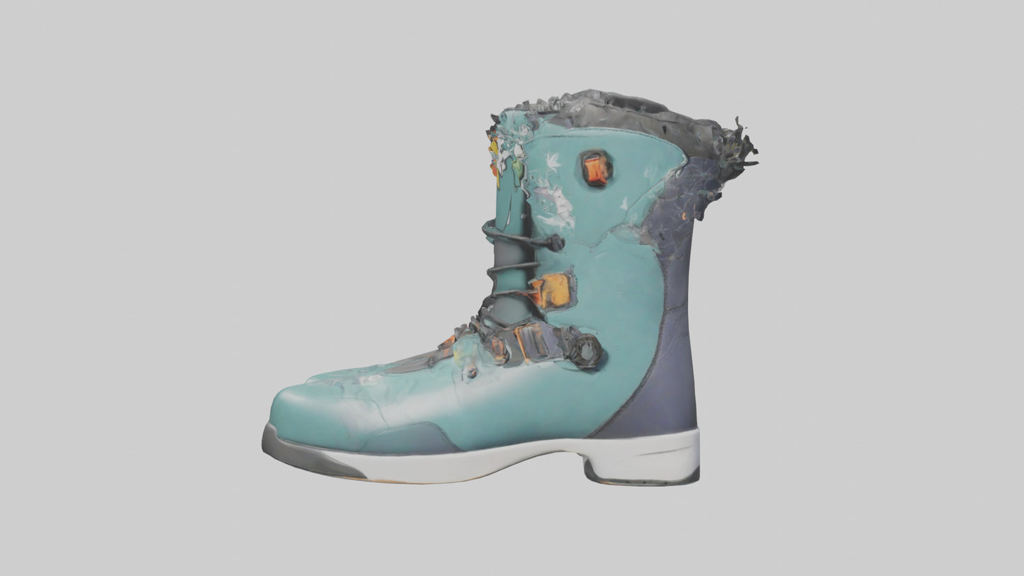 Cartoon Snowboard Boots model 3D model