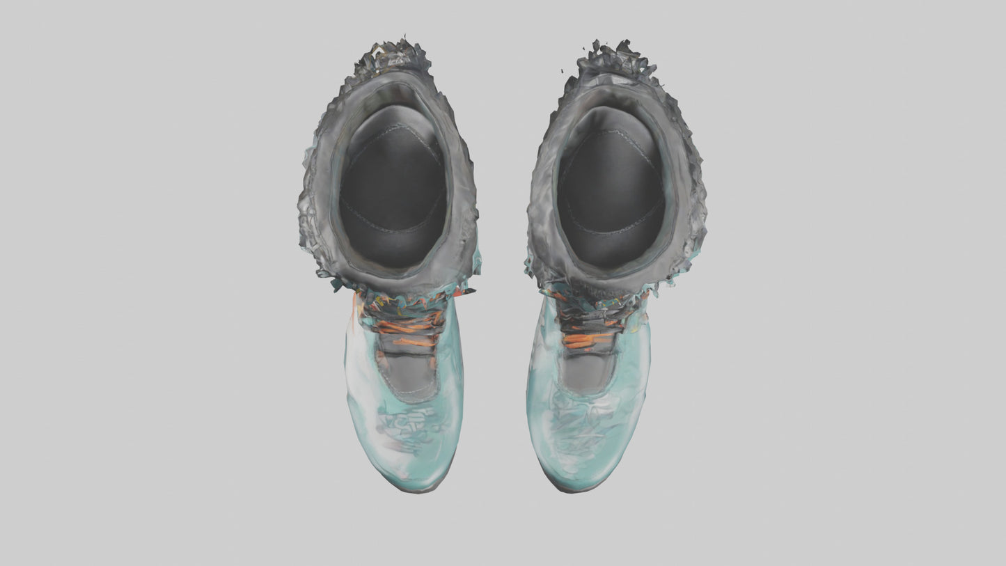 Cartoon Snowboard Boots model 3D model