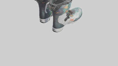 Cartoon Snowboard Boots model 3D model