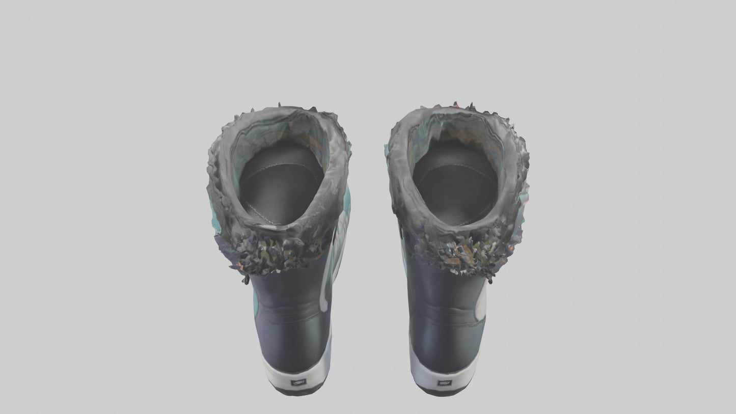 Cartoon Snowboard Boots model 3D model