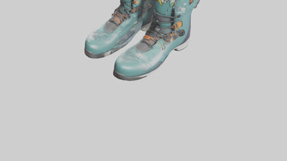 Cartoon Snowboard Boots model 3D model