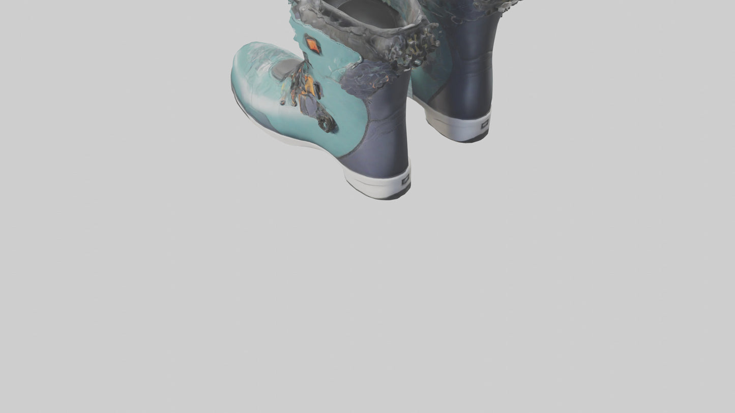Cartoon Snowboard Boots model 3D model