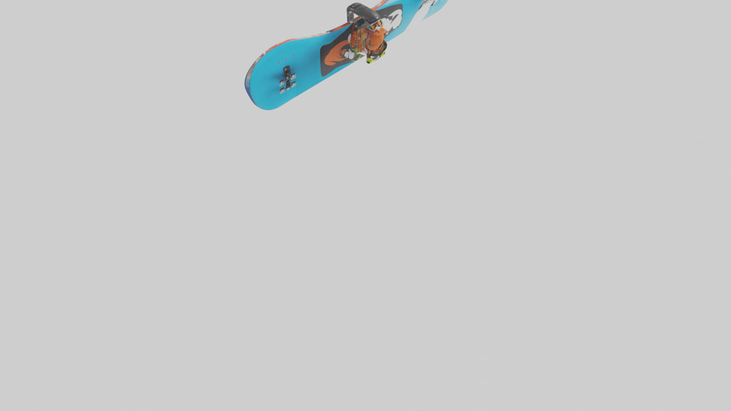 Cartoon Snowboard model 3D model