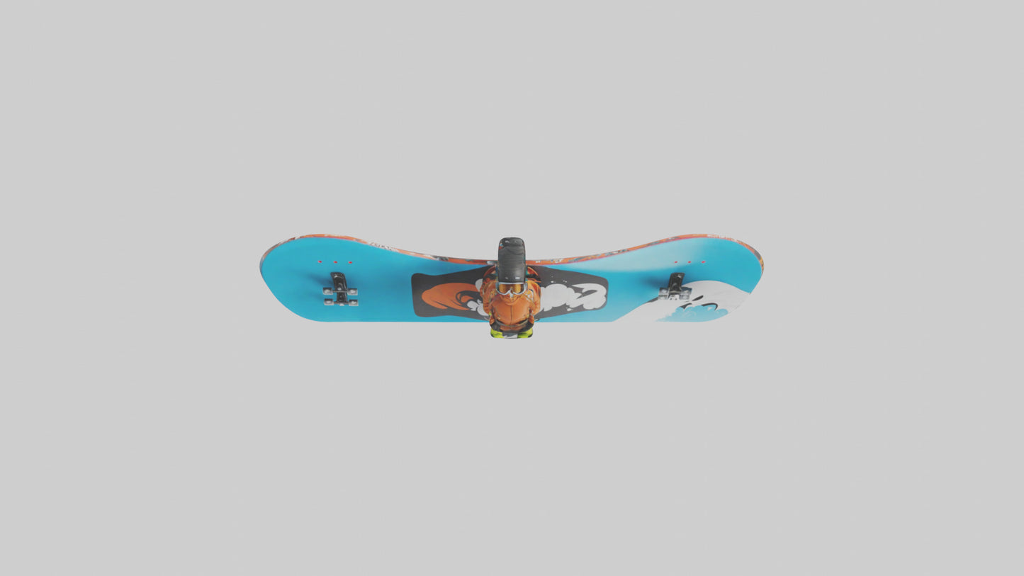 Cartoon Snowboard model 3D model