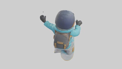 Cartoon Snowboarder model 3D model