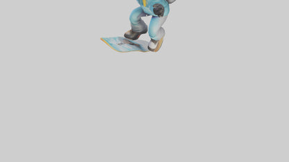 Cartoon Snowboarder model 3D model