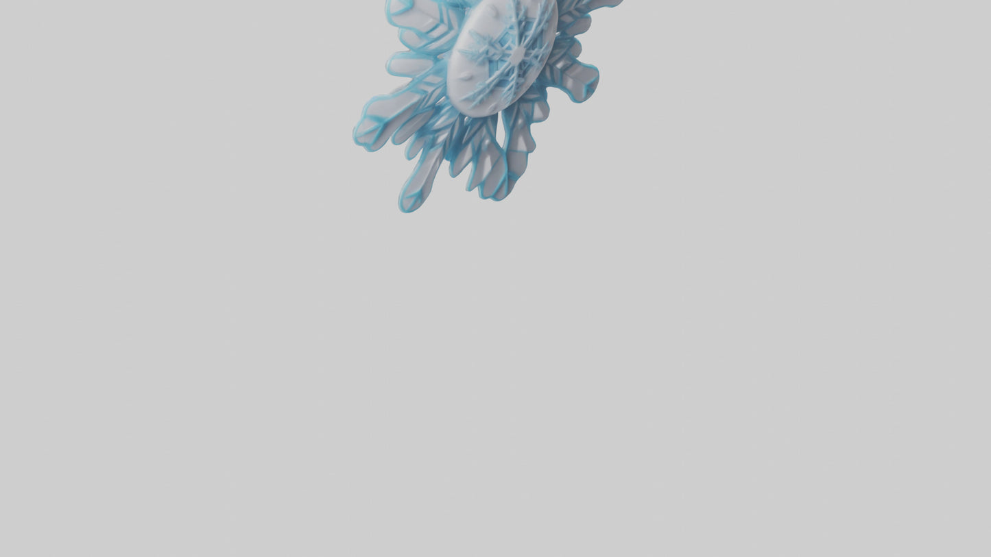 Cartoon Snowflake model 3D model