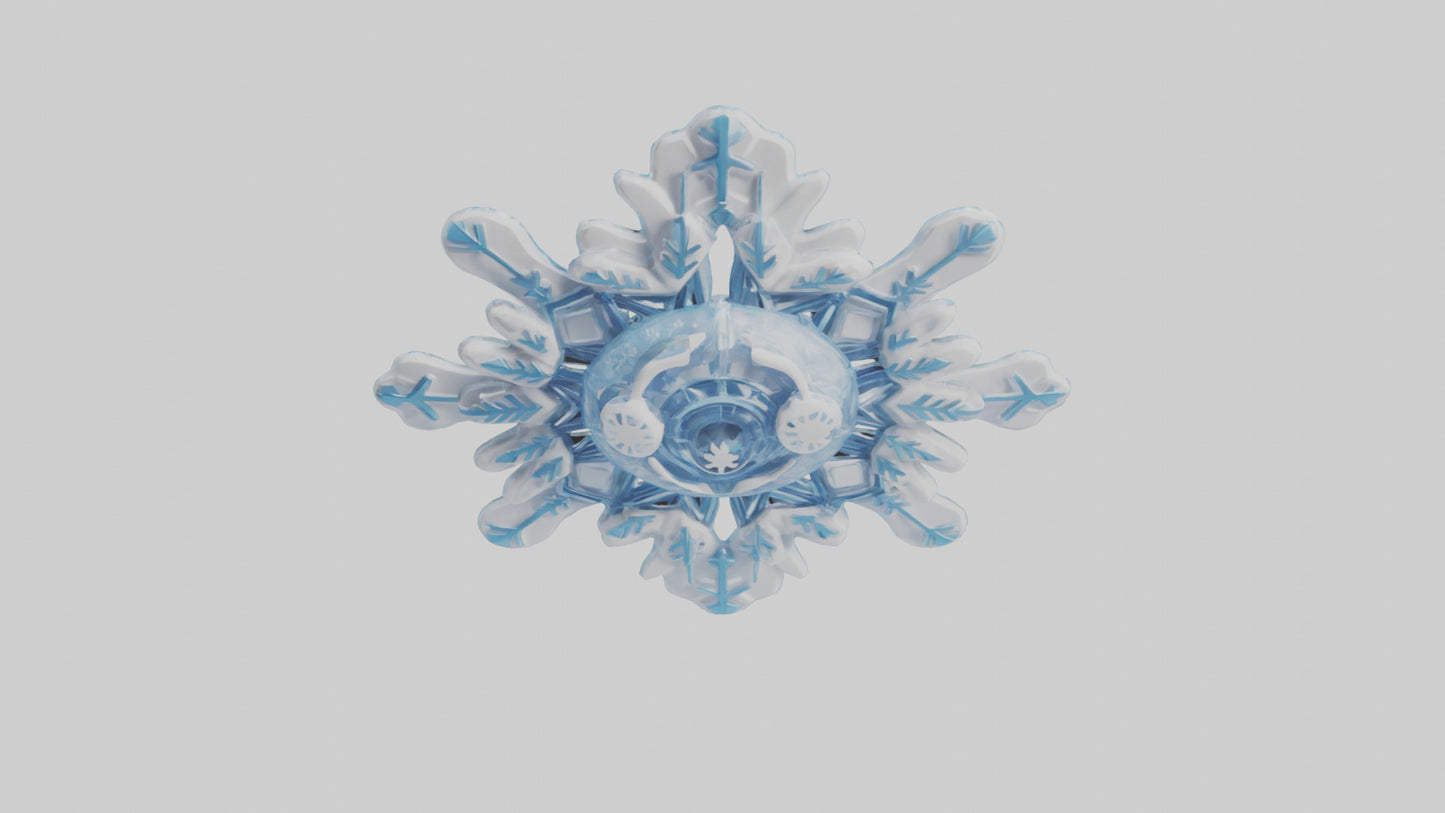 Cartoon Snowflake model 3D model