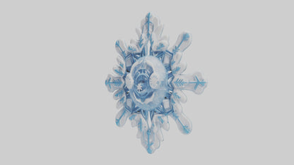 Cartoon Snowflake model 3D model