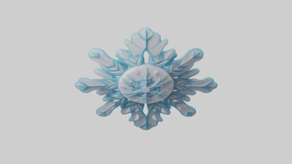 Cartoon Snowflake model 3D model