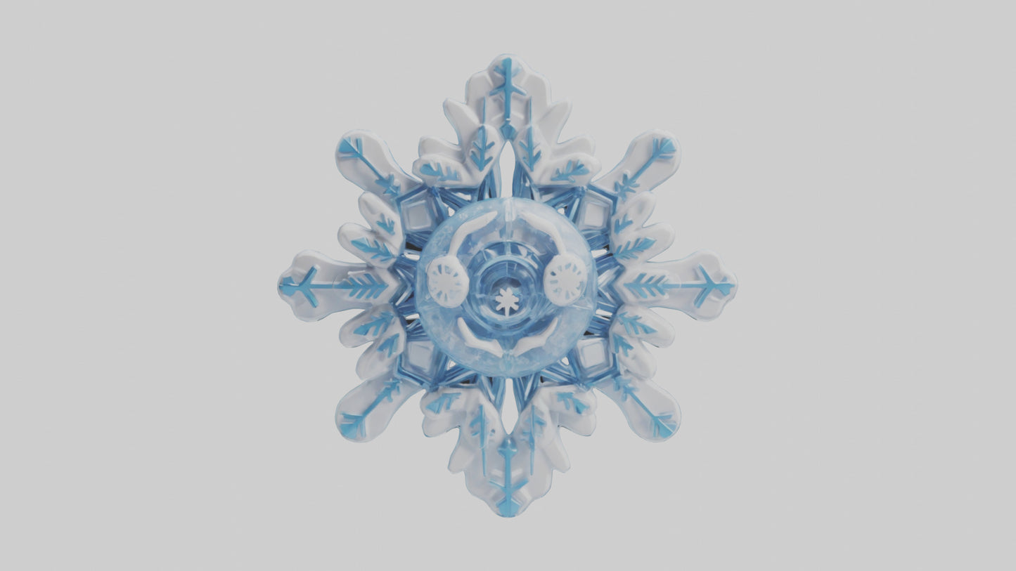 Cartoon Snowflake model 3D model