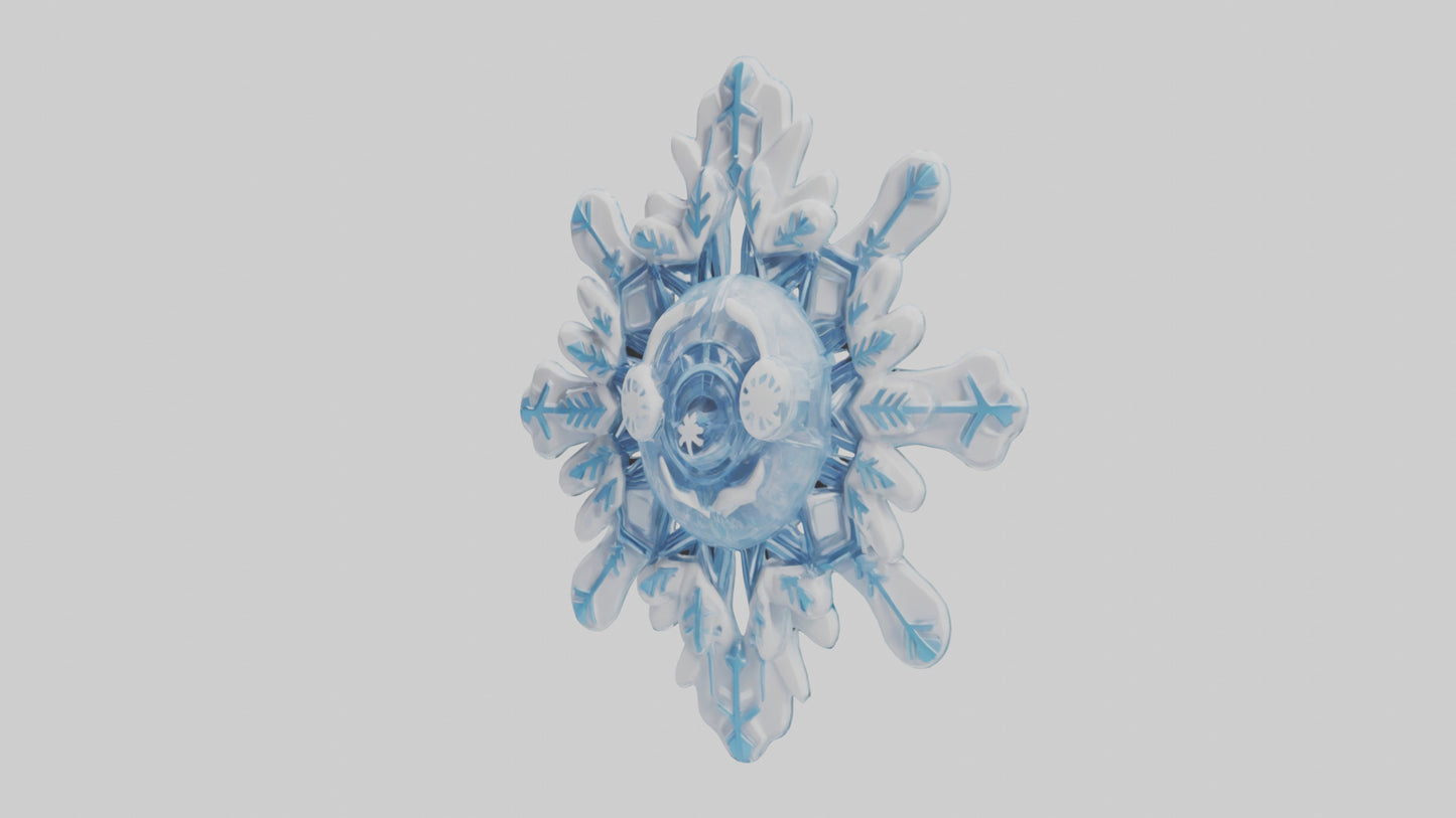 Cartoon Snowflake model 3D model