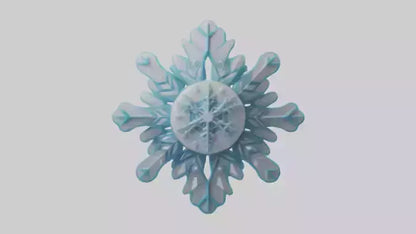 Cartoon Snowflake model 3D model