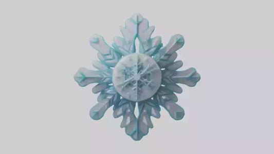 Cartoon Snowflake model 3D model