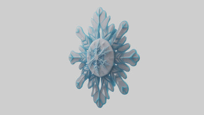 Cartoon Snowflake model 3D model