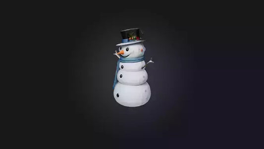 Cartoon Snowman 3D model