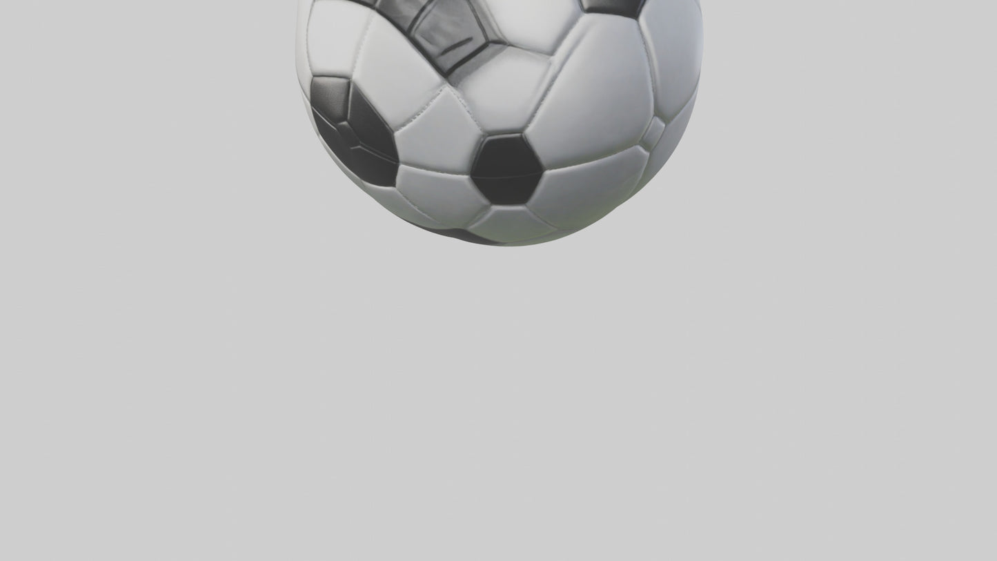 Cartoon Soccer Ball model 2 3D model