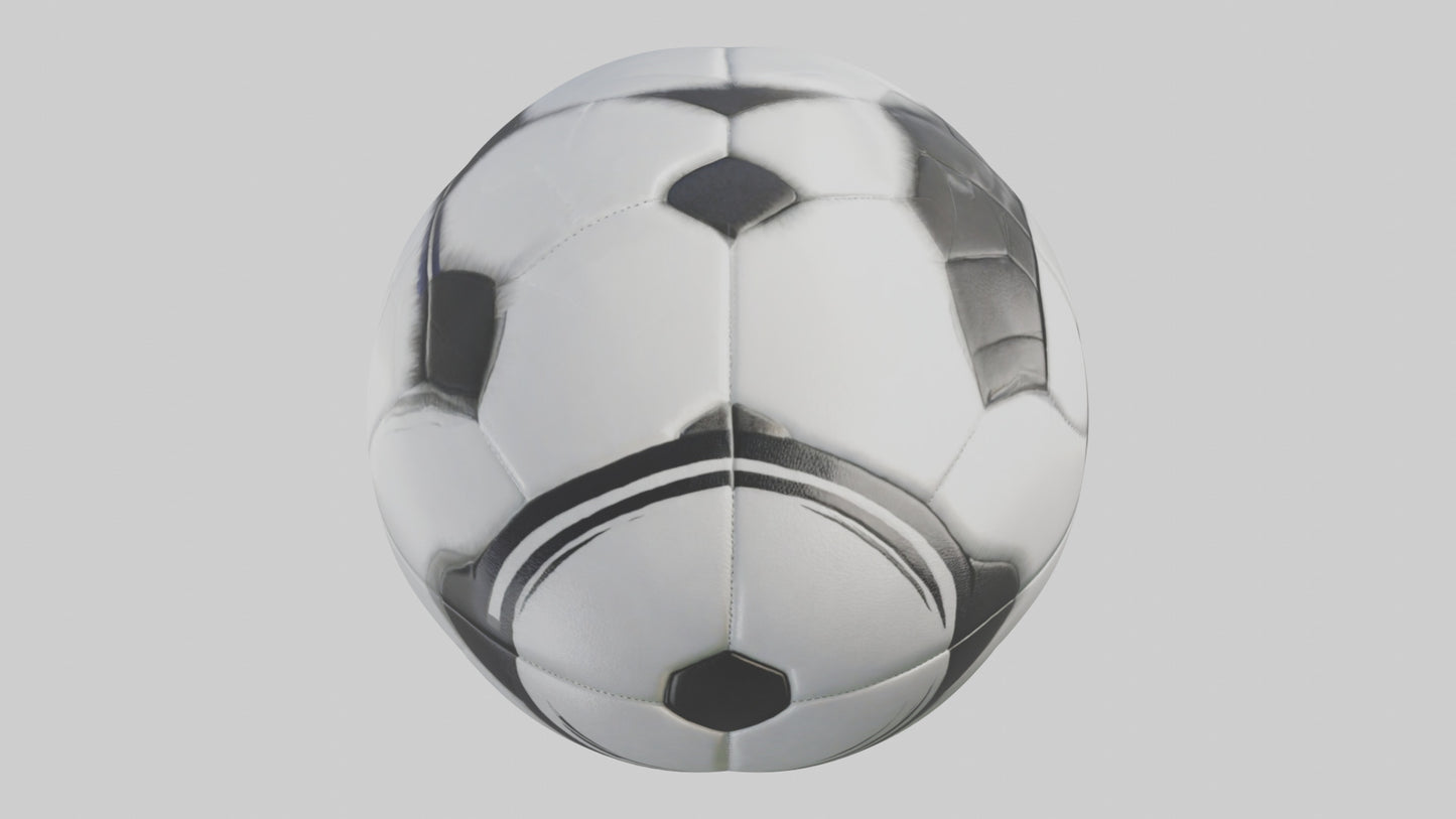 Cartoon Soccer Ball model 2 3D model
