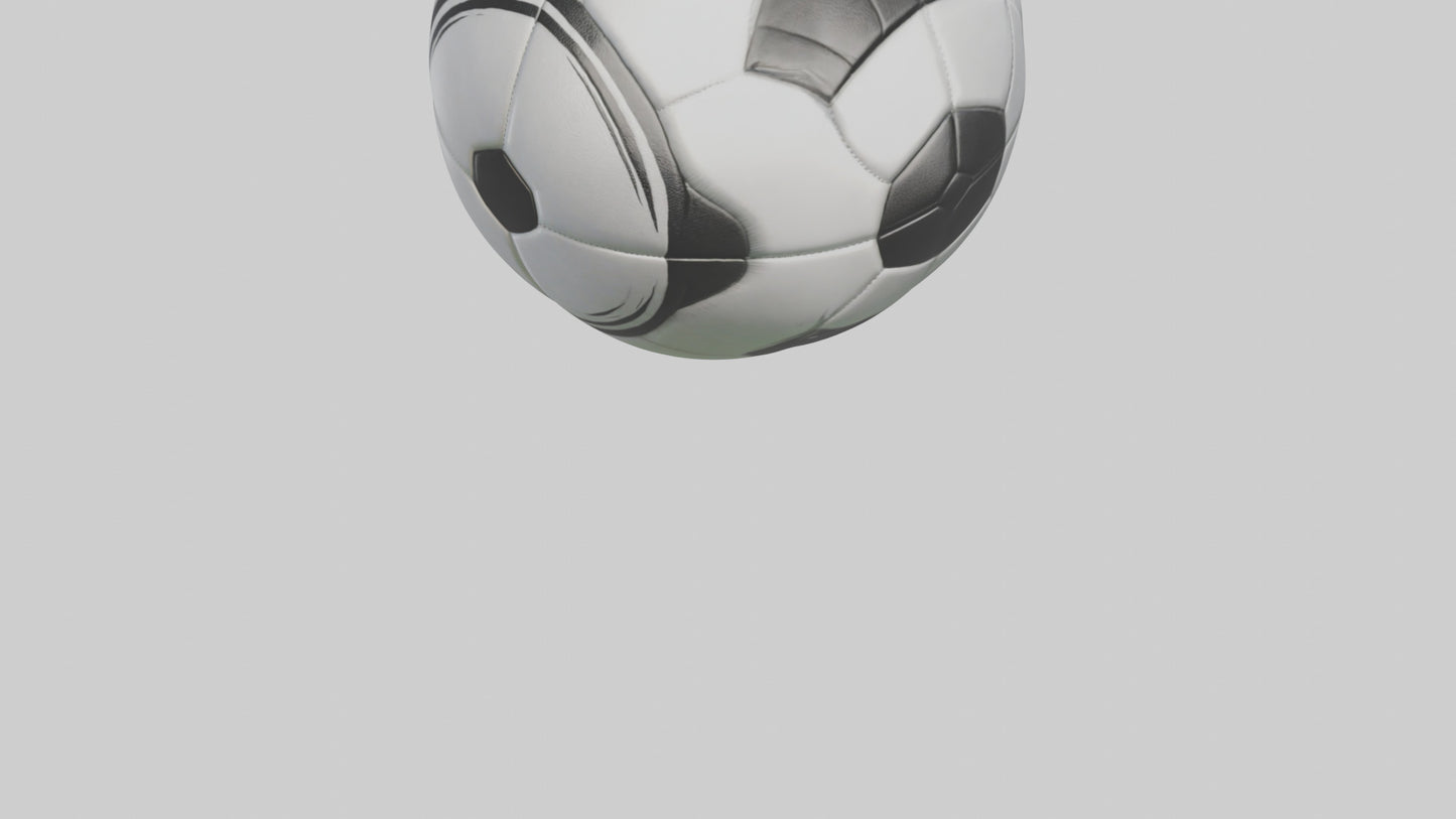 Cartoon Soccer Ball model 2 3D model
